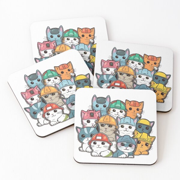 Item preview, Catswithhardhats Sticker designed and sold by asurathunder.