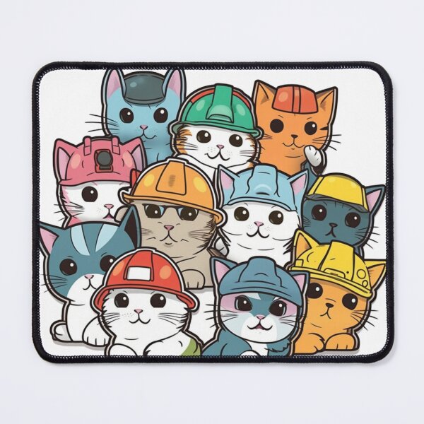 Item preview, Catswithhardhats Sticker designed and sold by asurathunder.