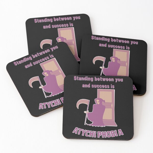 Item preview, Atychiphobia Won't Hold You Back - Grim Reaper Illustration designed and sold by ElLocoMus.