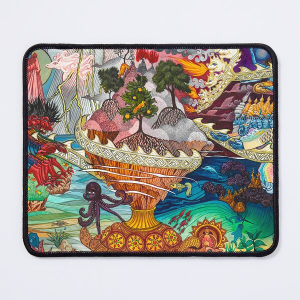 Item preview, ocean churning.Indian classical mythology Painting designed and sold by oDreams.