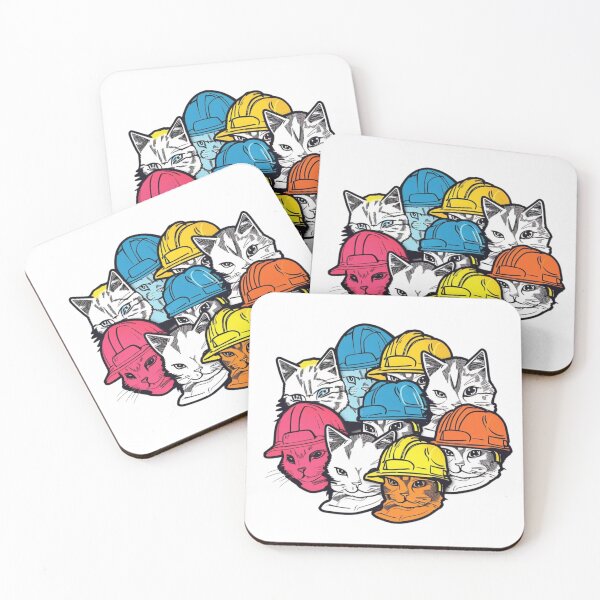 Item preview, Catswithhardhats Sticker designed and sold by asurathunder.
