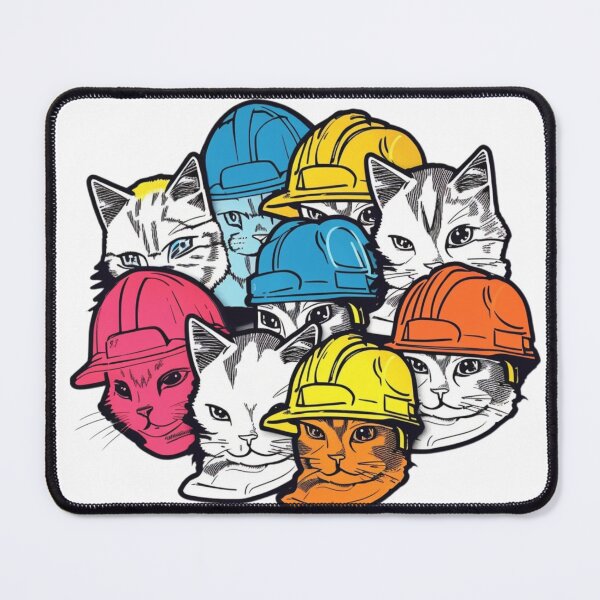 Item preview, Catswithhardhats Sticker designed and sold by asurathunder.