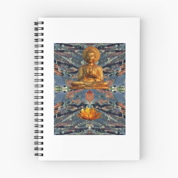 Artikelvorschau, Buddha Purnima Goldenes Buddha-Mandala mit Zen-Lotus entworfen und verkauft von GalleryNora.