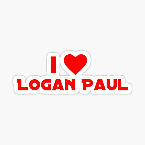 I LOVE LOGAN PAUL Sticker