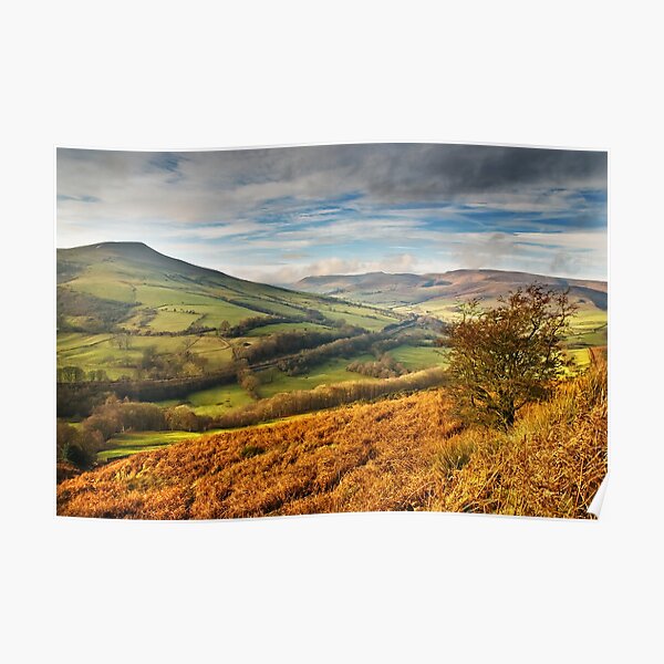 Lose Hill & Edale Valley, Peak District Poster