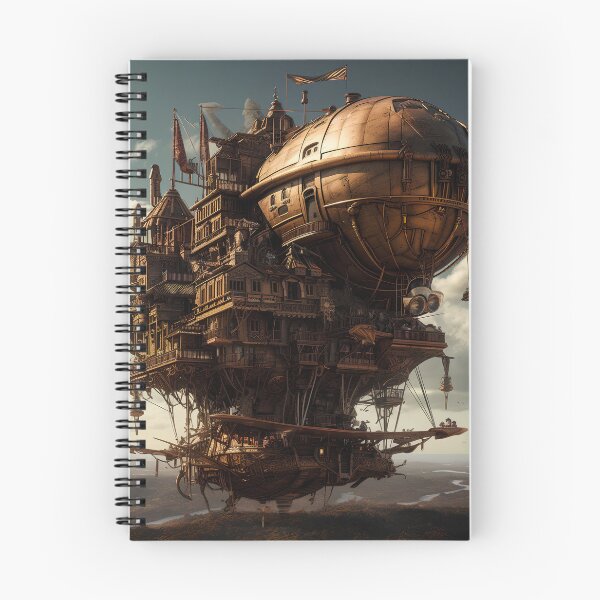 Item preview, Take to the skies with this incredible steampunk ship! designed and sold by CreationP.