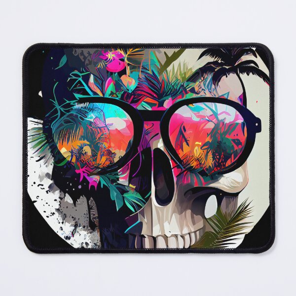 Item preview, Modern Tropical Skull with Sunglasses designed and sold by FiveIntentions.