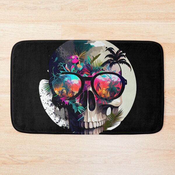 Item preview, Modern Tropical Skull with Sunglasses designed and sold by FiveIntentions.
