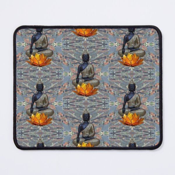 Item preview, Buddha Purnima - Black and Golden Buddha Mandala with Zen Lotus designed and sold by GalleryNora.
