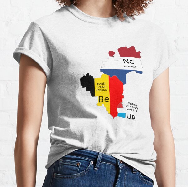 abortus gegevens Ellende Benelux Flag Map T-Shirts for Sale | Redbubble