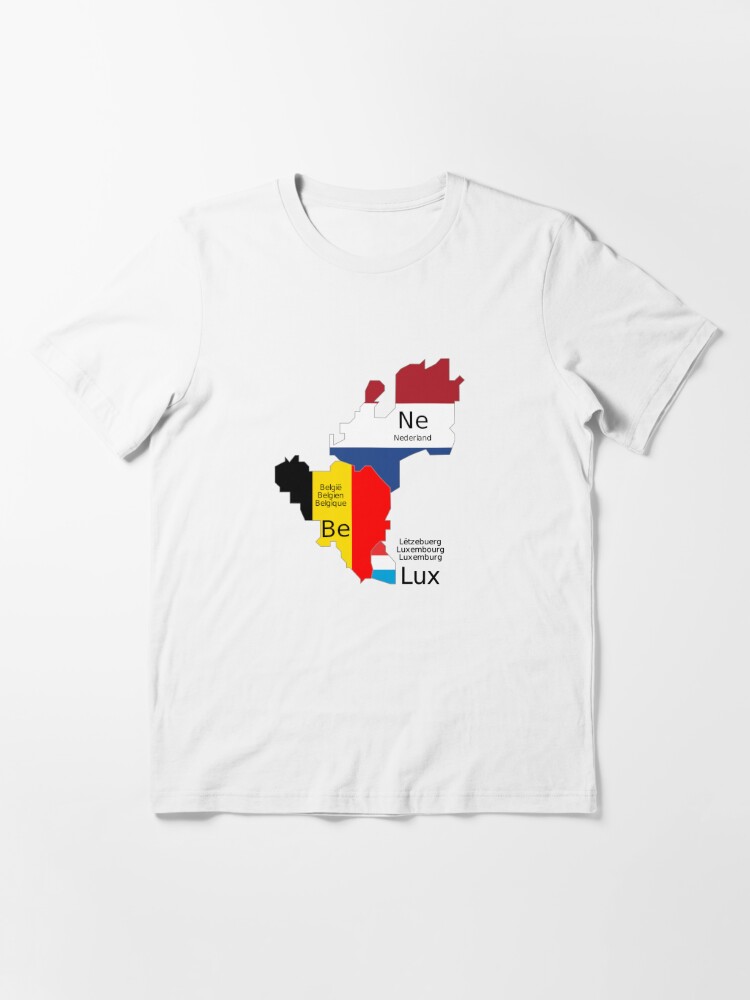 Astrolabium laten vallen werkzaamheid Benelux Flag Map" T-shirt for Sale by abbeyz71 | Redbubble | benelux flag  map t-shirts - benelux t-shirts - belgium t-shirts