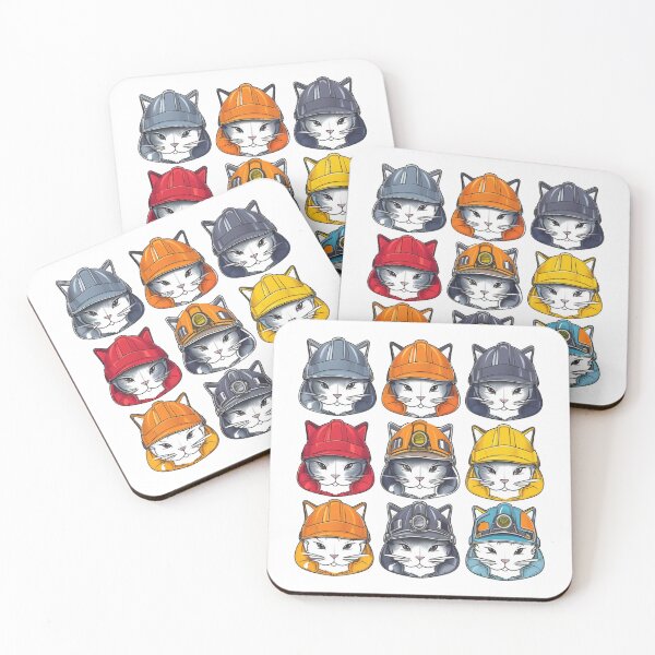 Item preview, Catswithhardhats Sticker designed and sold by asurathunder.