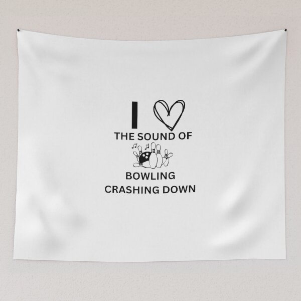 Item preview, I love the sound of bowling crashing down designed and sold by funkyfreshfinds.