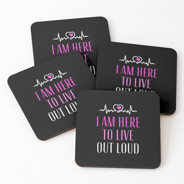 Item preview, I Am Here To Live Out Loud designed and sold by AmberSiraj.