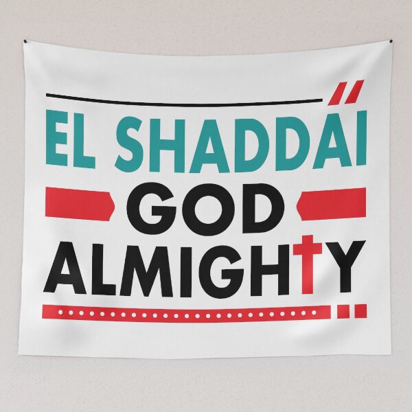 Item preview, EL SHADDAI GOD ALMIGHTY T SHIRT, STICKER AND LOGO designed and sold by Billium Halder.