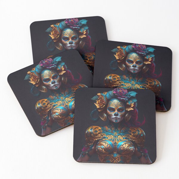 Item preview, Hispanic bodybuilder girl as la muerte designed and sold by MaryAnn84.