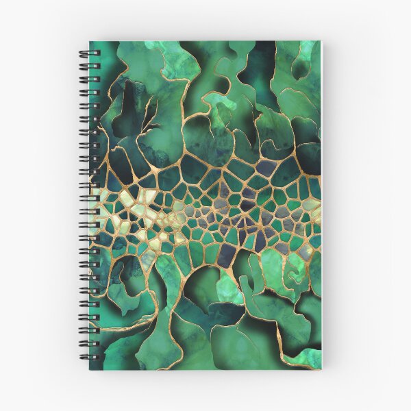Item preview, Emerald Marble cells abstract art designed and sold by k9printart.