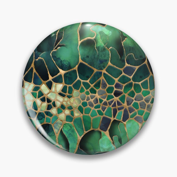 Item preview, Emerald Marble cells abstract art designed and sold by k9printart.