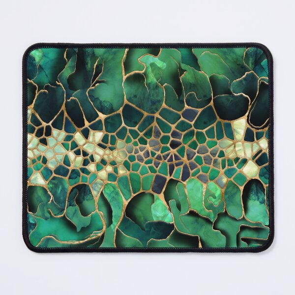 Item preview, Emerald Marble cells abstract art designed and sold by k9printart.