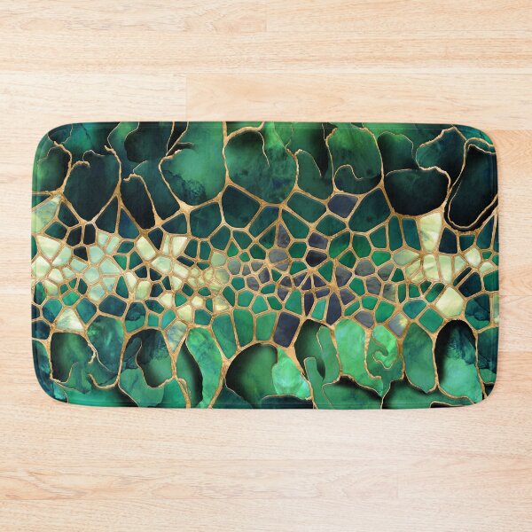 Item preview, Emerald Marble cells abstract art designed and sold by k9printart.
