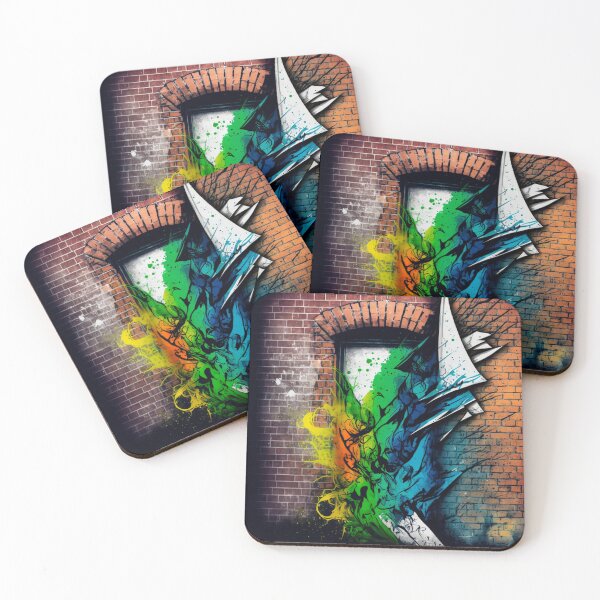 Item preview, Sensation Street Art G-M-Designs shrill colorful wall niche designed and sold by G-M-Designs.
