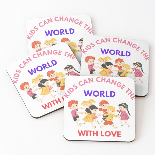 Item preview, Kids can change the world with love - Kids can change the world designed and sold by funkyfreshfinds.