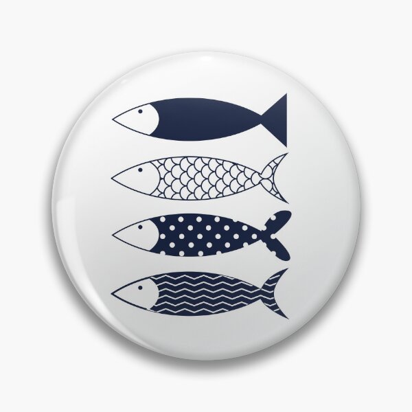 Item preview, four flat fishes with different pattern designed and sold by Ijjul322.