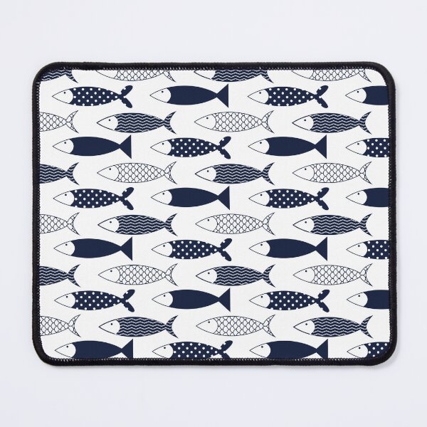Item preview, four flat fishes with different pattern designed and sold by Ijjul322.