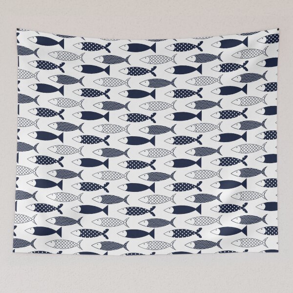 Item preview, four flat fishes with different pattern designed and sold by Ijjul322.