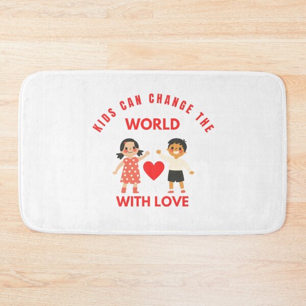 Item preview, Kids Can Change The World With Love - Red Design designed and sold by funkyfreshfinds.
