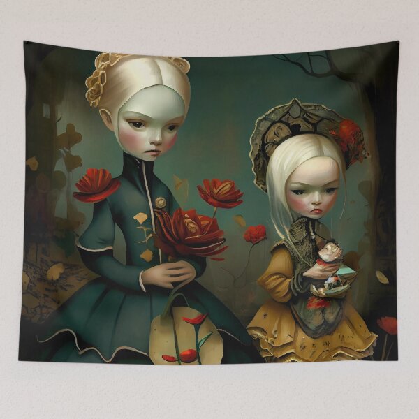Item preview, Sisters Friends Moody: Ruby and Raven designed and sold by MTJ-Mushrooms.