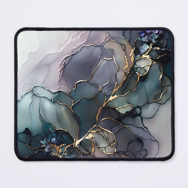 Item preview, Purple Floral Harmony - Abstract Alcohol Ink Art designed and sold by inkvestor.