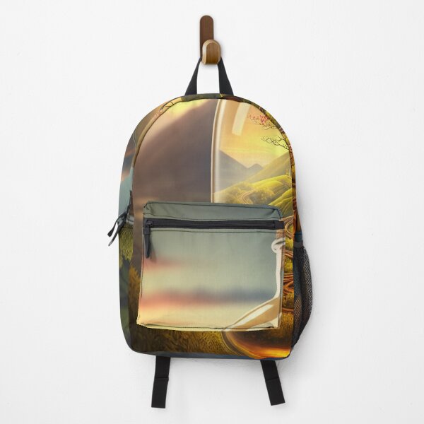 Item preview, Country landscape, mountains, roads, artwork in a glass bottle 11 designed and sold by jetaiart.