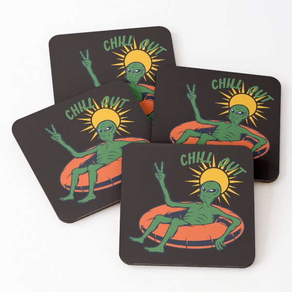 Item preview, summer alien sun chill out extraterrestrial funny alien designed and sold by ReneMM.