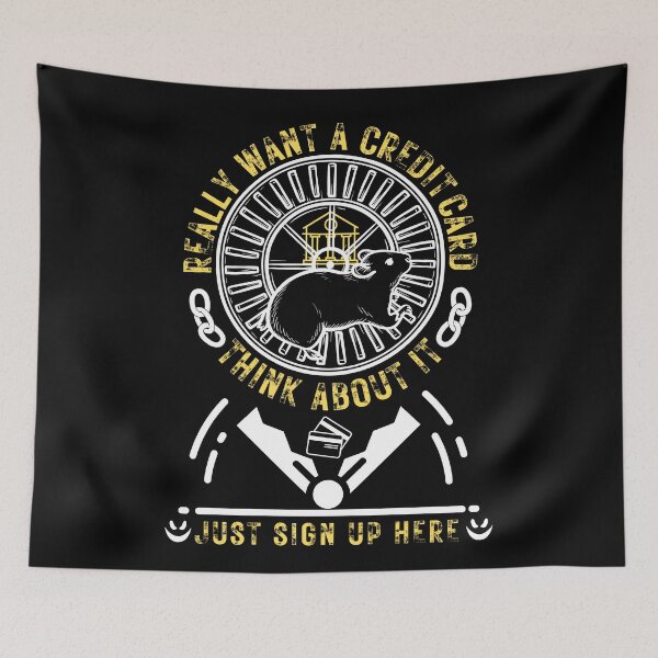 Item preview, The Rat Race "Credit Card Debt" designed and sold by KMRmerchDesigns.