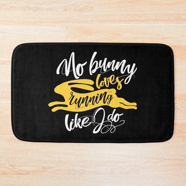 Item preview, Nobunny | Love Run Yellow Bunny Silhouette And White Modern Inspirational Typography designed and sold by Zazizu.