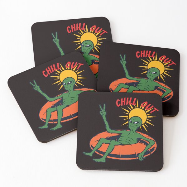Item preview, summer alien sun chill out alien funny alien alien under a sun designed and sold by ReneMM.