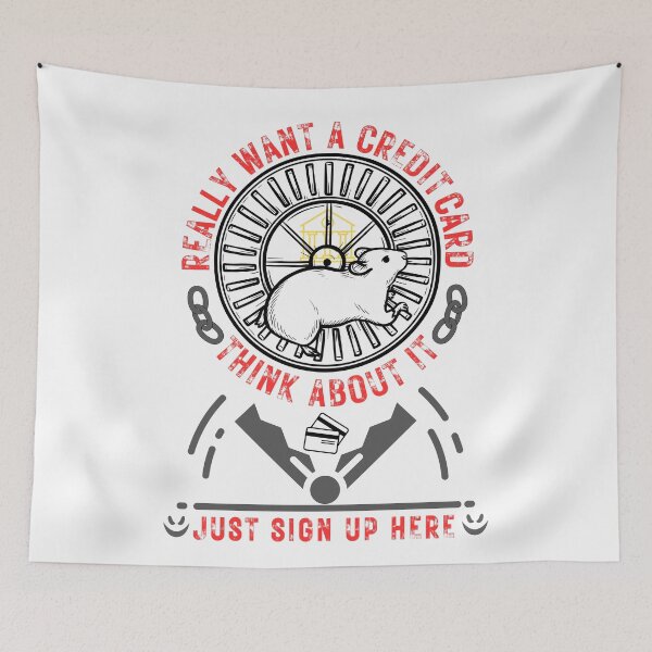 Item preview, The Rat Race "Credit Card Debt" designed and sold by KMRmerchDesigns.