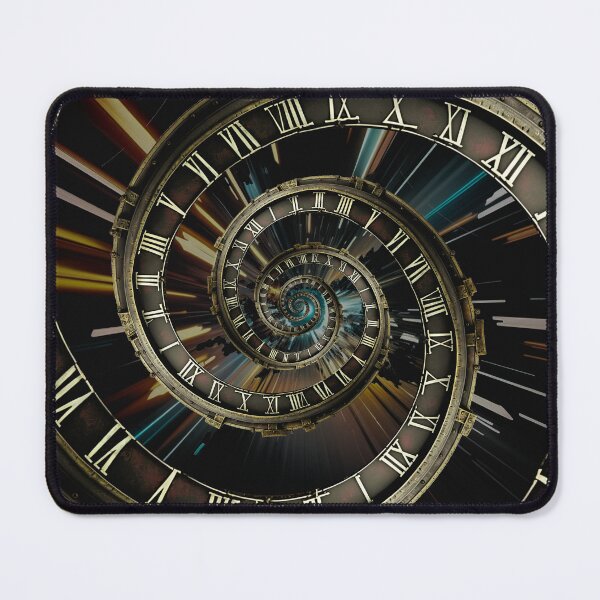 Item preview, Infinity time spiral in space, antique old clock designed and sold by SvarunPogani.