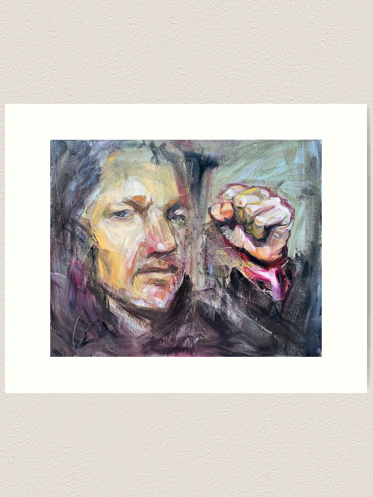 Thumbnail 1 of 3, Art Print, Assange 9/1000 designed and sold by caitoz.