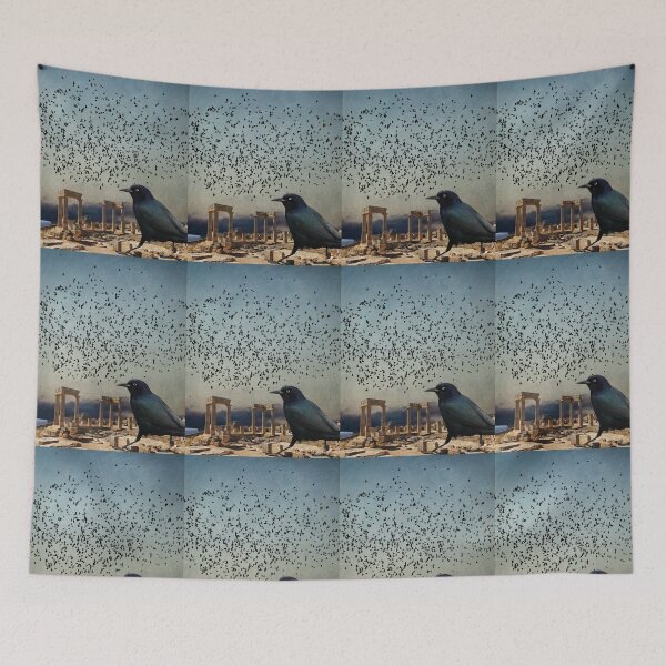 Item preview, Greek Ruins & Blackbirds designed and sold by CannyGoods.