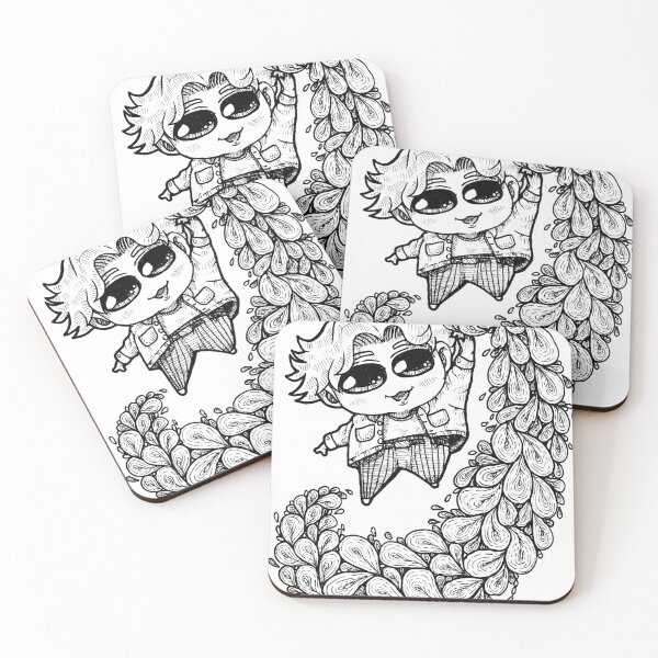 Item preview, Spiral Doodle of Chibi Character Jumping designed and sold by ArtBitesPH.
