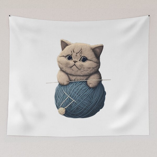 Item preview, Best Knitting Mom Ever cat designed and sold by Gladysbanda.