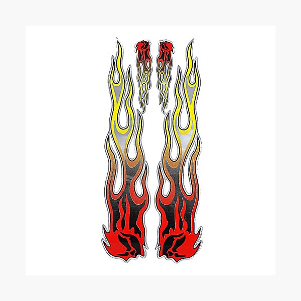 Item preview, Red Hot Rod Flames designed and sold by Sameart ⭐⭐⭐⭐⭐.