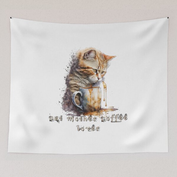 Item preview, cat mother coffee lover designed and sold by princevb2011.