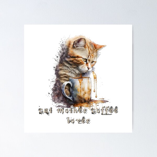 Item preview, cat mother coffee lover designed and sold by princevb2011.