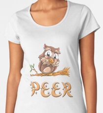 Peer Owl Women's Premium T-Shirt