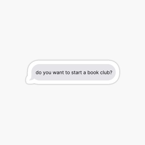 Aperçu de l'œuvre voulez-vous créer un club de lecture ? message bulle créée et vendue par catdiasart.