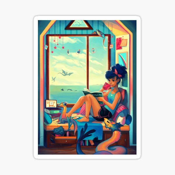 Resting II Sticker