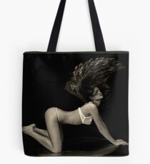 Modeling on cat walk. Tote Bag